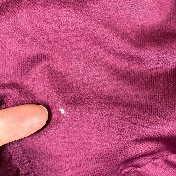 Lands' End Down Coat w/ hood Womens Large L 14-16 Red Purple - Picture 10 of 10